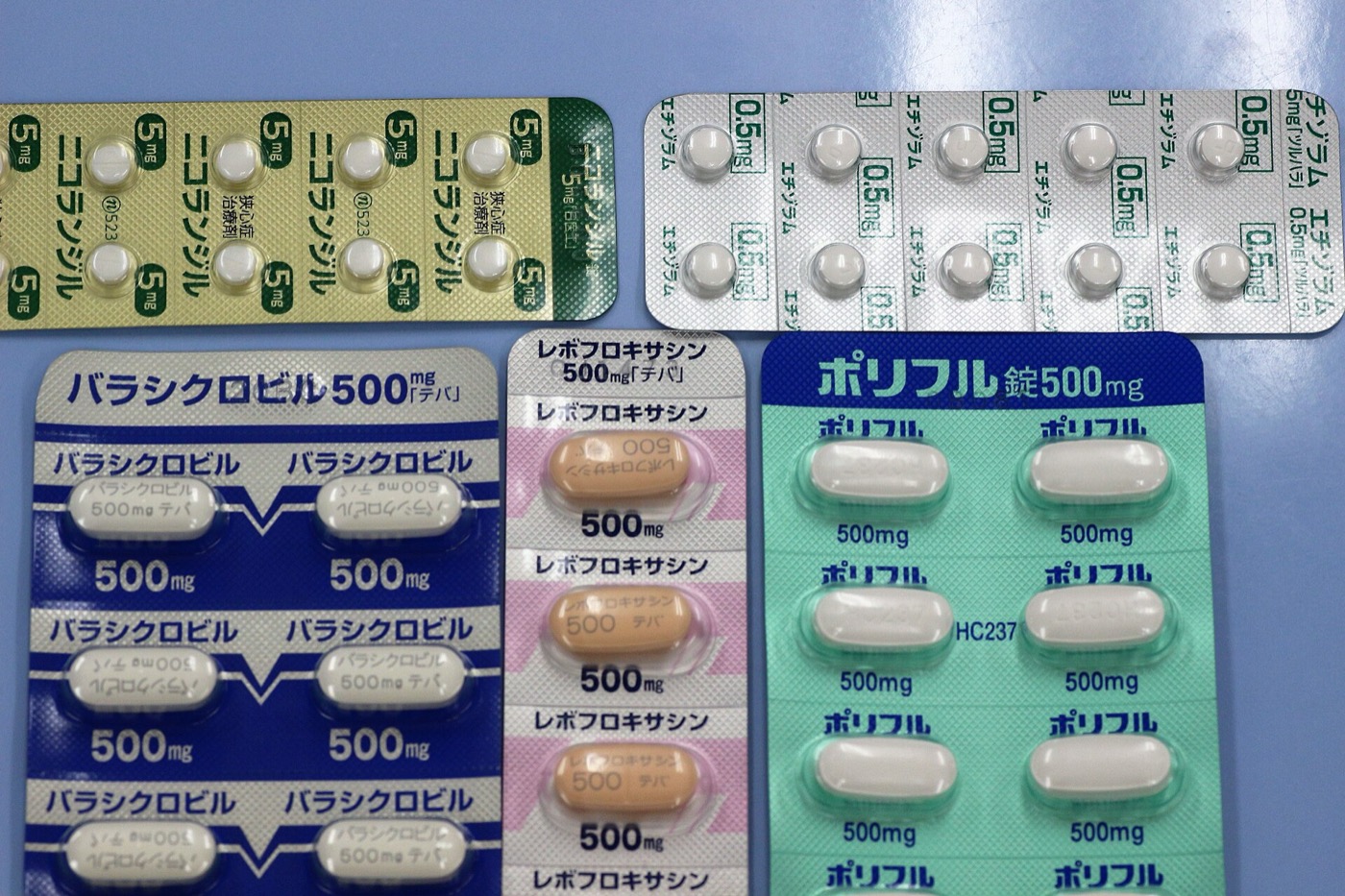 Tablets in a blister pack