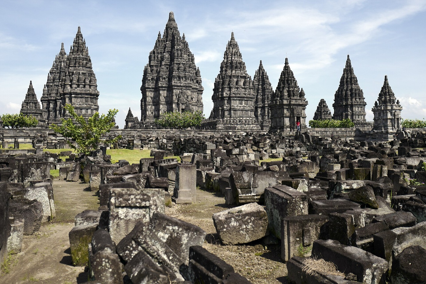The Prambanan Hindu temple complex
