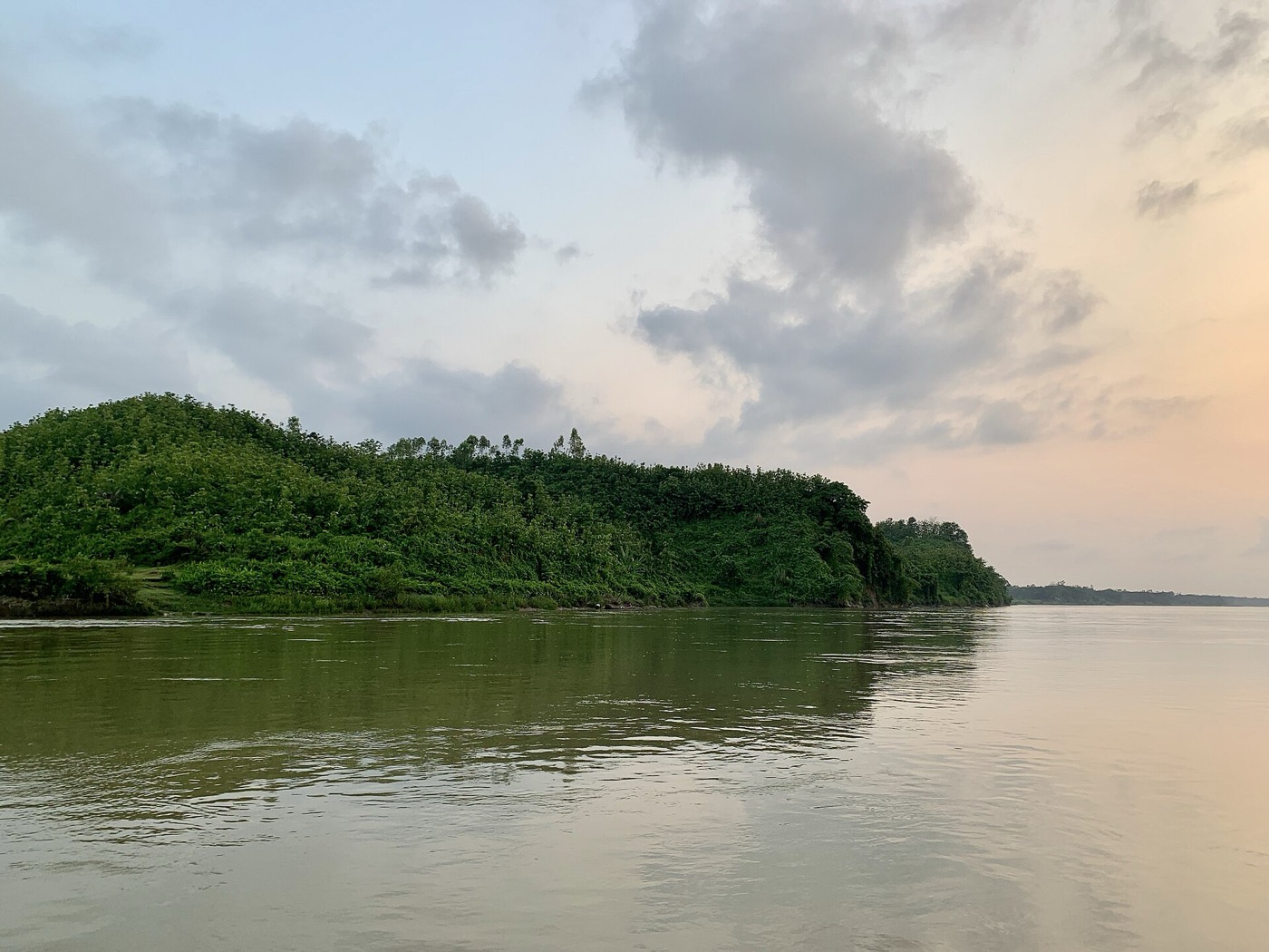 The Karnaphuli river, known as the Khawthlangtuipui in Mizoram