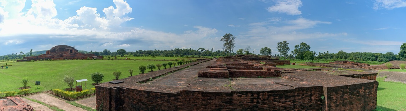 Excavated remains of Vikramshila Mahavihara at Antichak, Bihar