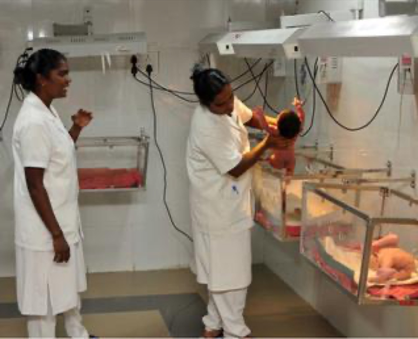 The neonatal ward at an Indian government hospital