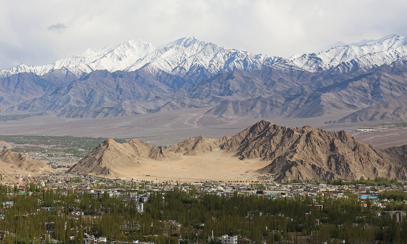 The high-altitude landscape of Ladakh
