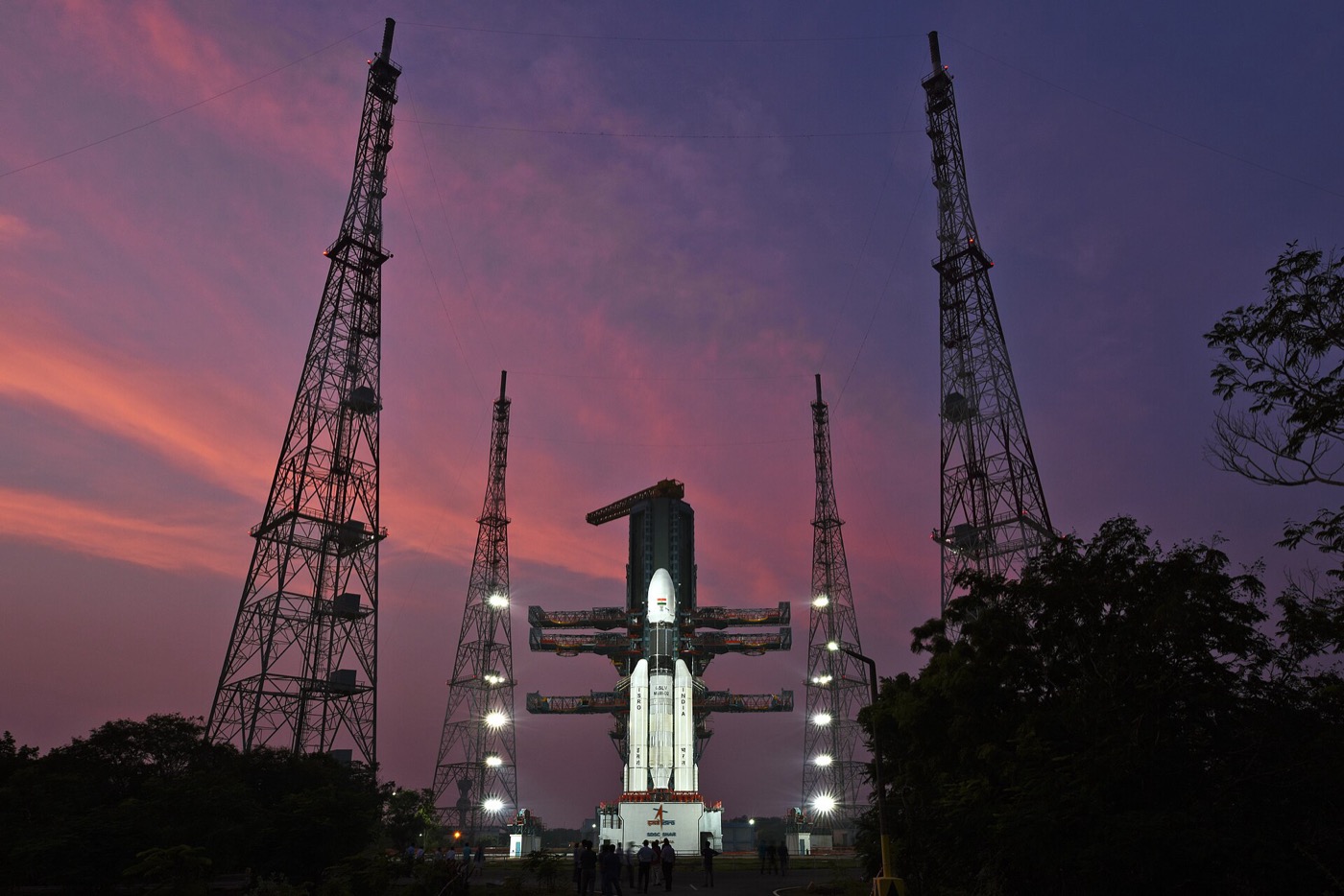 A launch pad at the Satish Dhawan Space Centre, Sriharikota, from where Vikram-1 flew