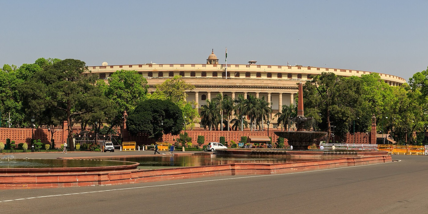 The Parliament of India in New Delhi