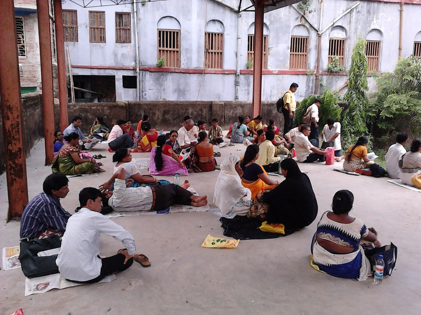 Candidates sitting an examination
