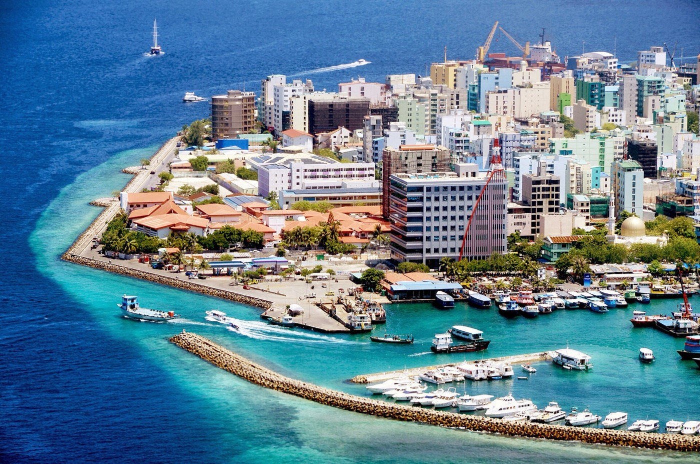 Malé, capital of the Maldives, now linked to India by the Favara-UPI corridor